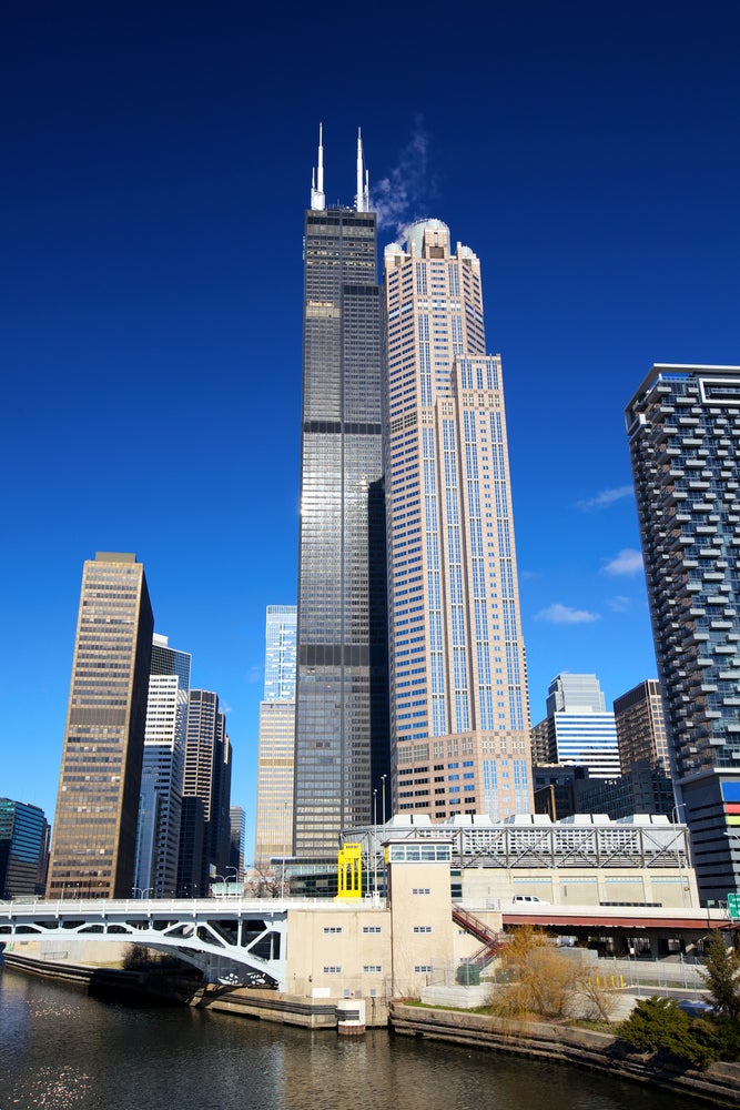 Sears tower and surroundings