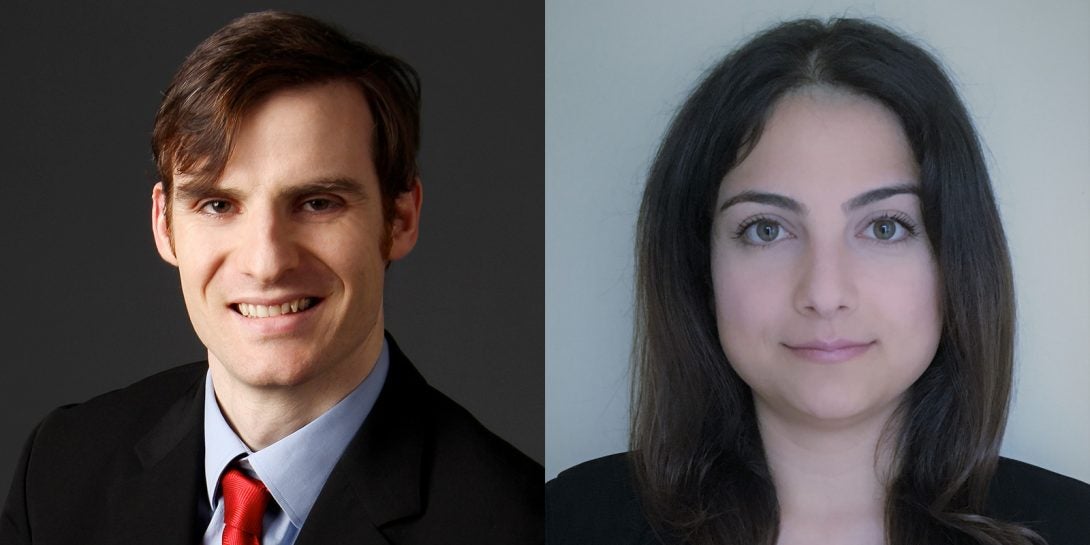 New MIE faculty members John Finan and Azadeh Haghighi