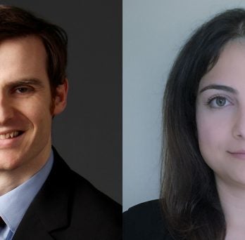 New MIE faculty members John Finan and Azadeh Haghighi 