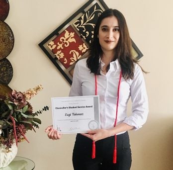 Ezgi Takmaz, an alumna of the Master of Energy Engineering program 