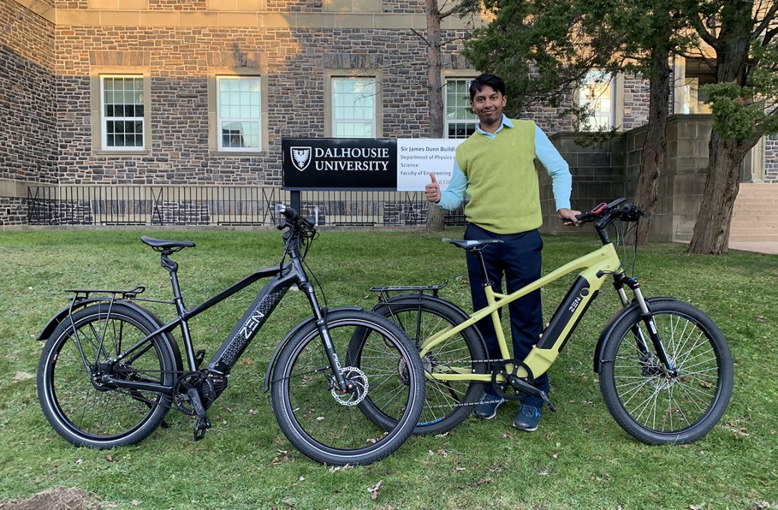Ravi Kempaiah, who last year completed his PhD in mechanical engineering at UIC and now runs Zen Electric Bikes