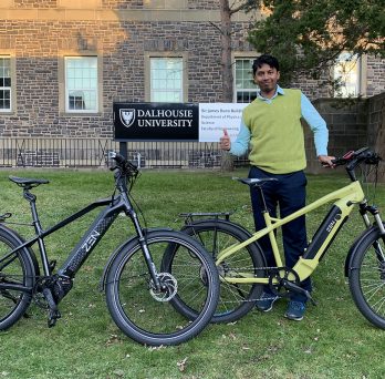 Ravi Kempaiah, who last year completed his PhD in mechanical engineering at UIC and now runs Zen Electric Bikes 