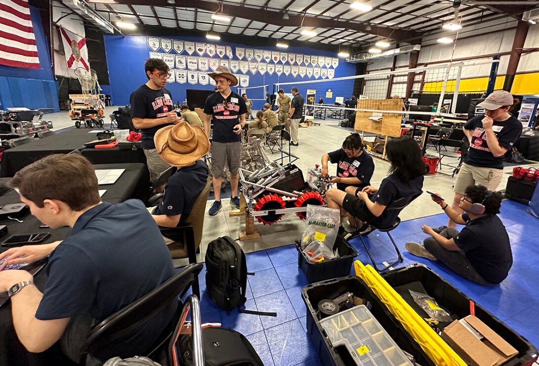 UIC Lunabotics team at NASA competition