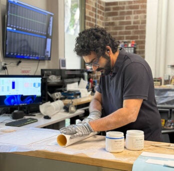 UIC graduate Jai Mehta is at the center of research and development at Furno Materials, Inc. 