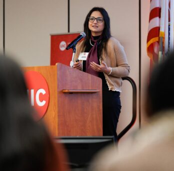 Assistant Professor Azadeh Haghighi recently presented “New Era of In-Space Manufacturing: When Artificial Intelligence Meets Physics” during the first SparkTalks of 2025. 